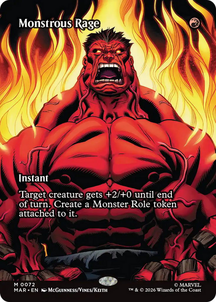 Monstrous Rage (Borderless) [Marvel Universe: Eternal-Legal]