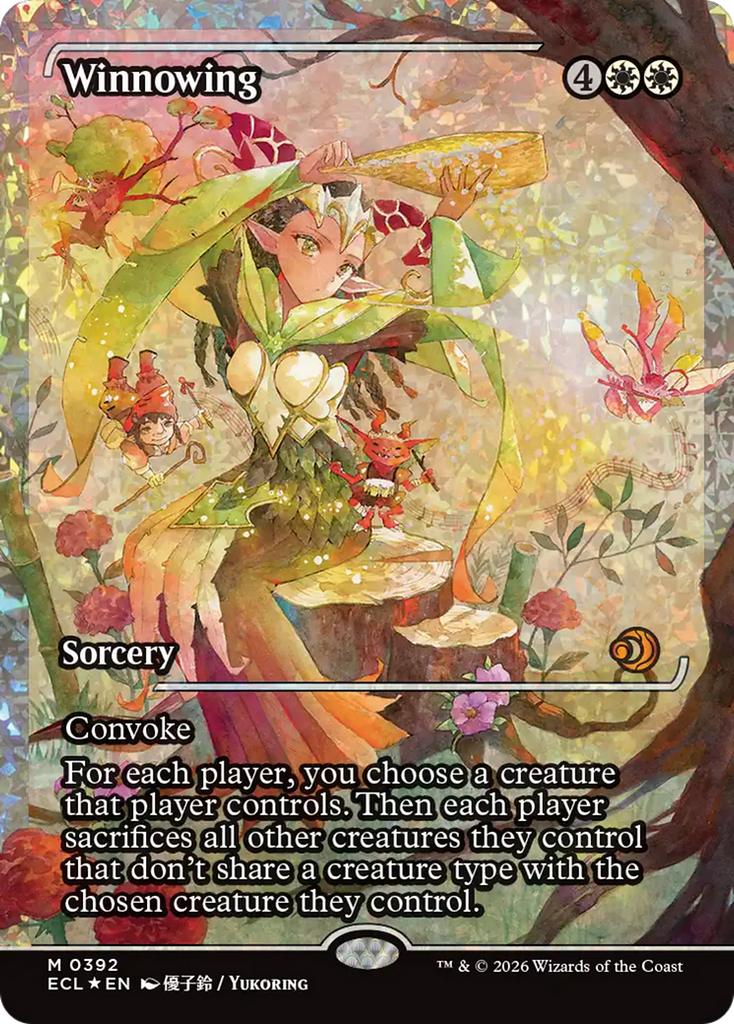 Winnowing (Showcase) (Fracture Foil) [Lorwyn Eclipsed]