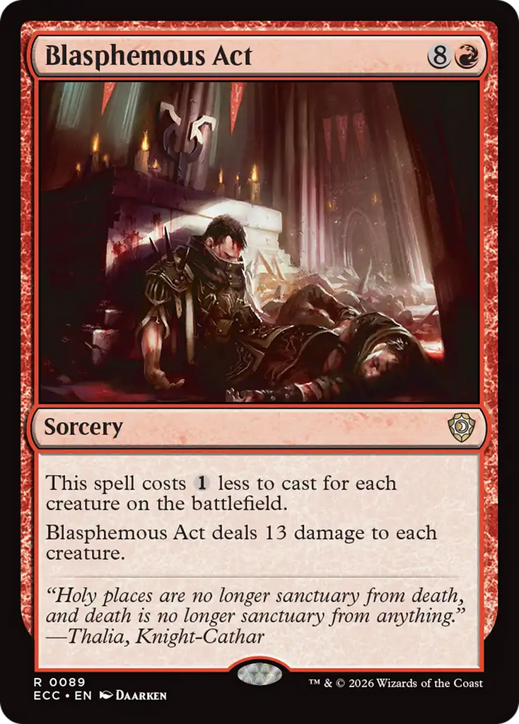 Blasphemous Act [Lorwyn Eclipsed Commander]