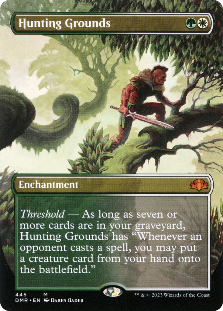 Hunting Grounds (Borderless Alternate Art) [Dominaria Remastered]