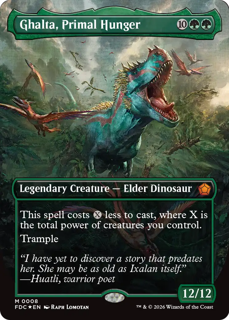 Ghalta, Primal Hunger (Borderless) [Foundations Commander]