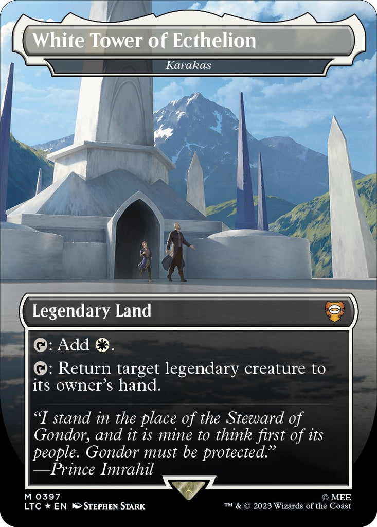 White Tower of Ecthelion - Karakas (Borderless) (Surge Foil)