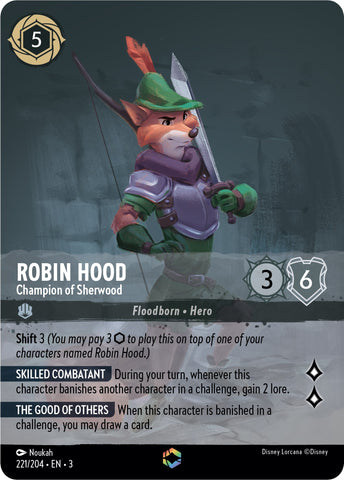 Robin Hood - Champion of Sherwood (Alternate Art) (221/204) [Into the Inklands]