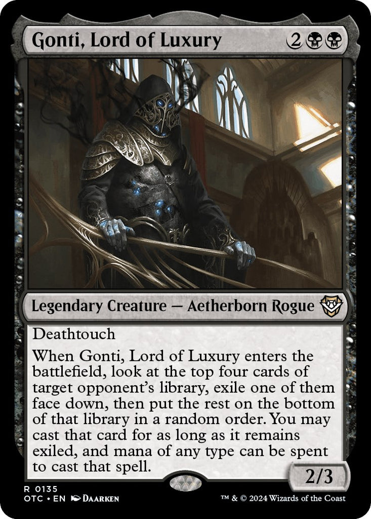 Gonti, Lord of Luxury [Outlaws of Thunder Junction Commander]