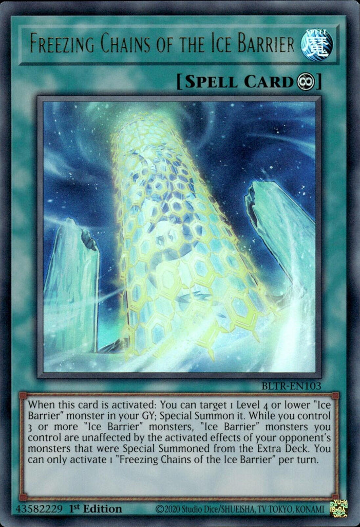 Freezing Chains of the Ice Barrier [BLTR-EN103] Ultra Rare