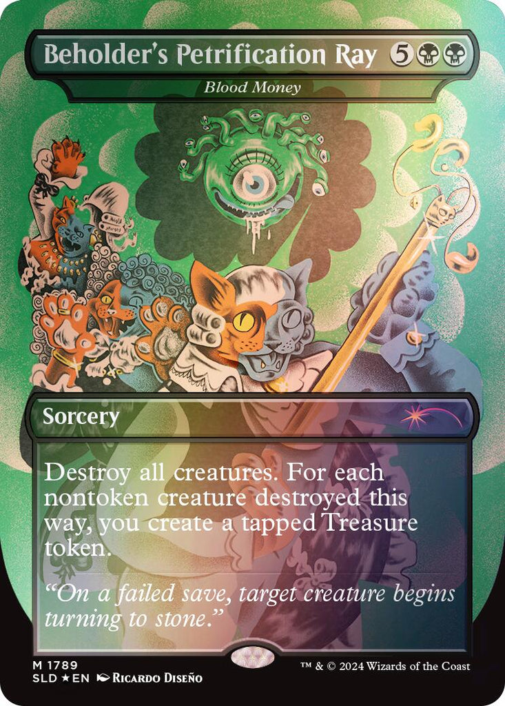 Beholder's Petrification Ray - Blood Money (Rainbow Foil)