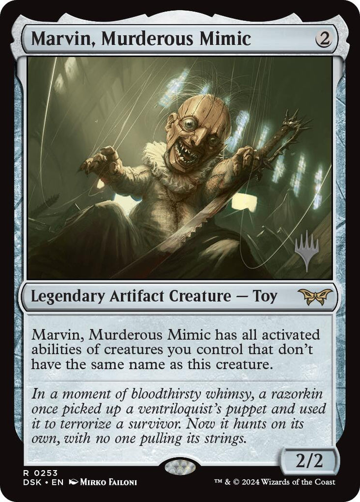 Marvin, Murderous Mimic (Promo Pack) [Duskmourn: House of Horror Promos]