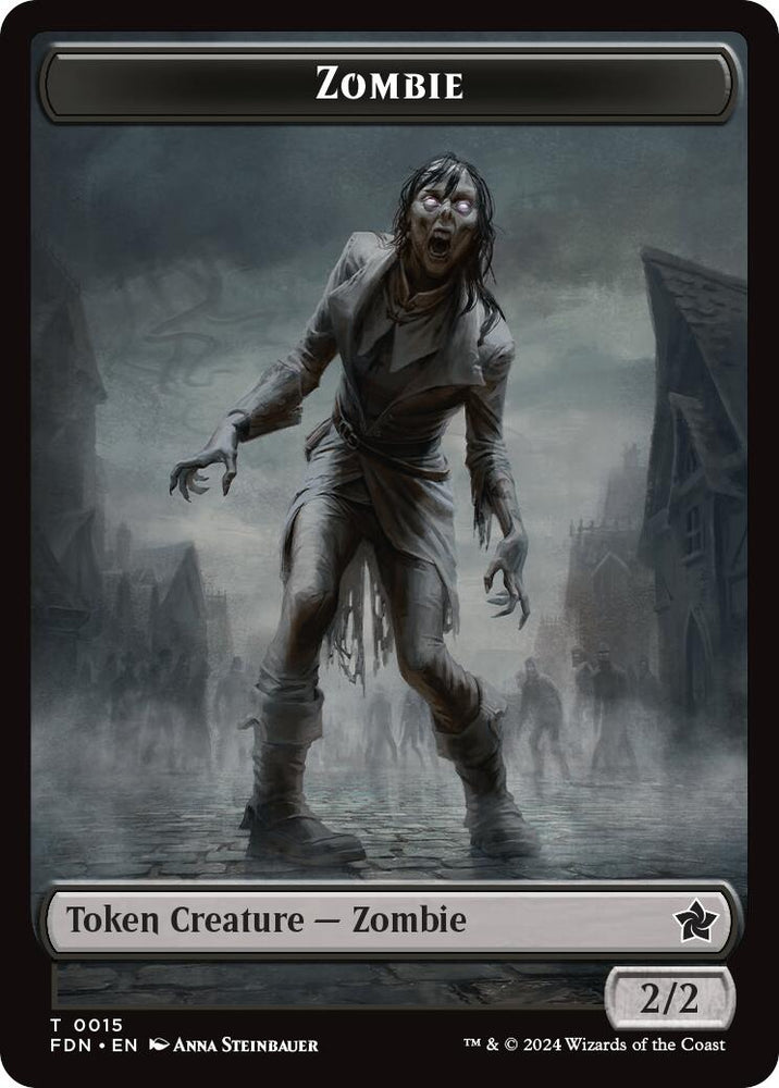 Goblin // Zombie Doubled-Sided Token [Foundations Tokens]