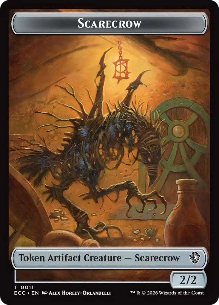 Snake // Scarecrow Double-Sided Token [Lorwyn Eclipsed Tokens]