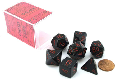 Opaque: Poly Set Red/Black (7)