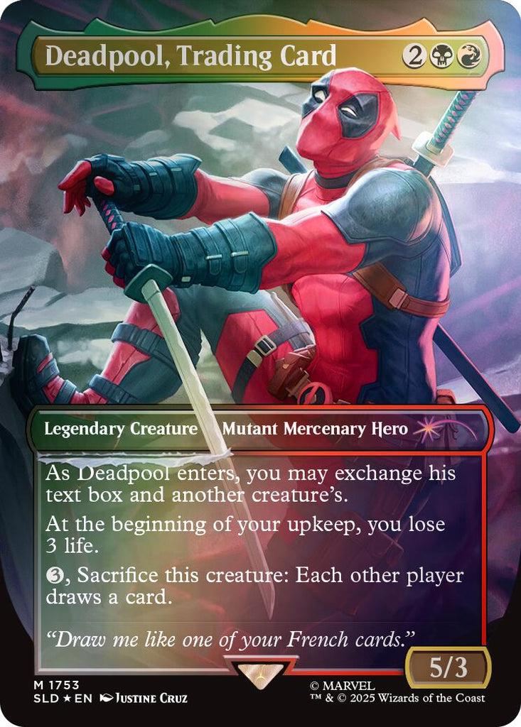 Deadpool, Trading Card (1753) (Rainbow Foil)
