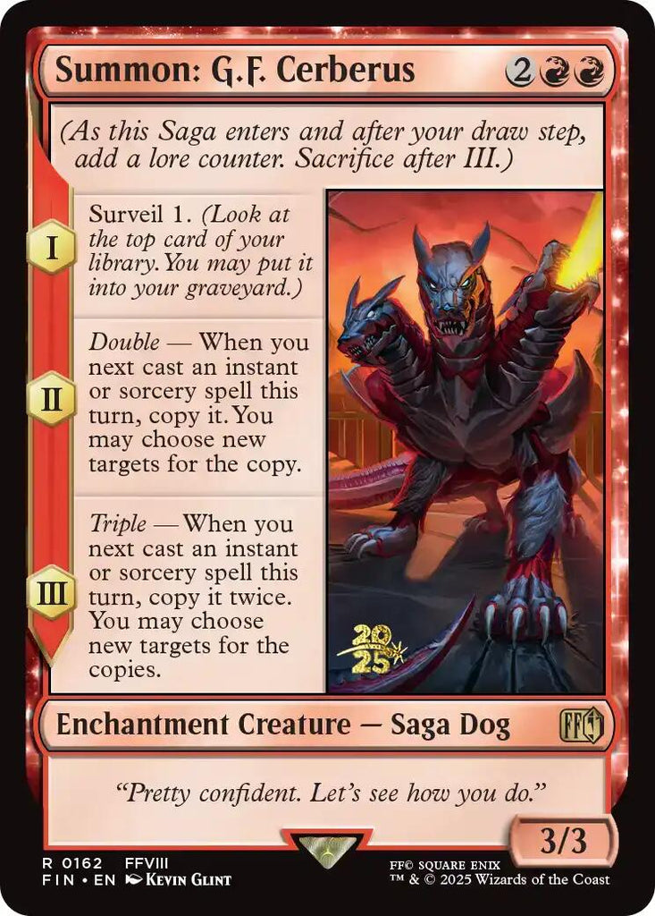 Summon: G.F. Cerberus [FINAL FANTASY Prerelease Promo]