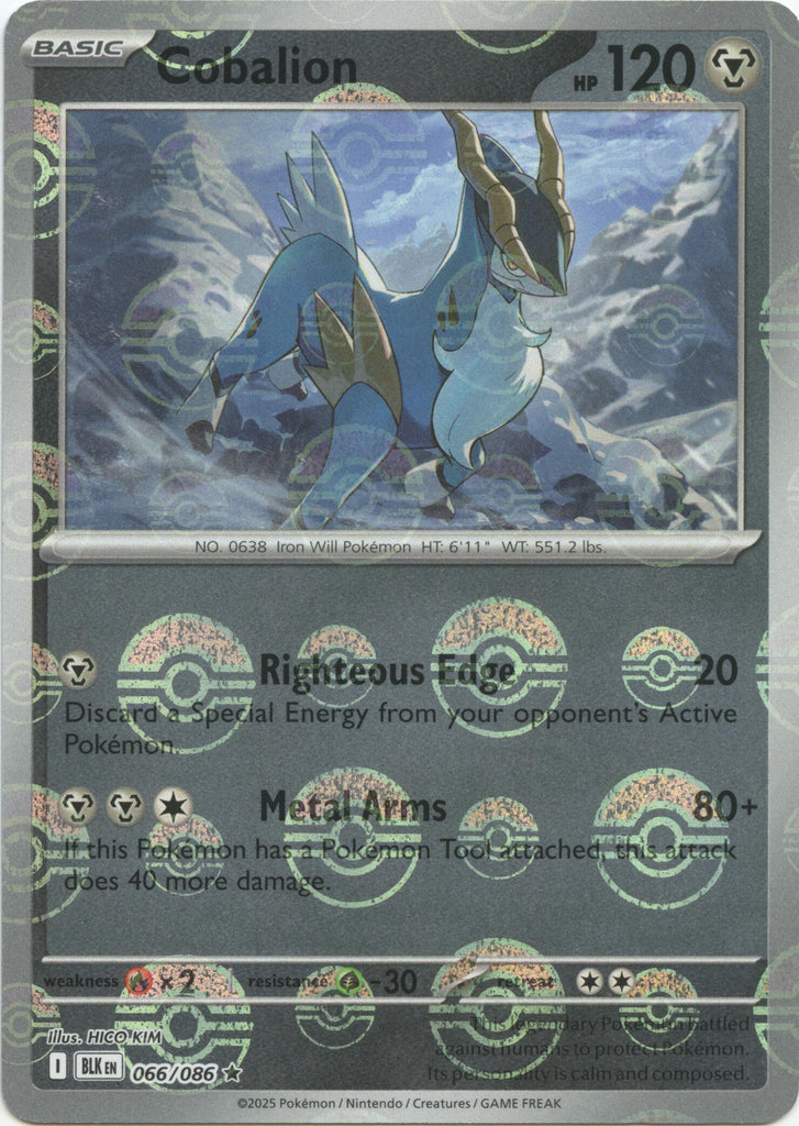 Cobalion (066/086) (Poke Ball Pattern) [Scarlet & Violet: Black Bolt]