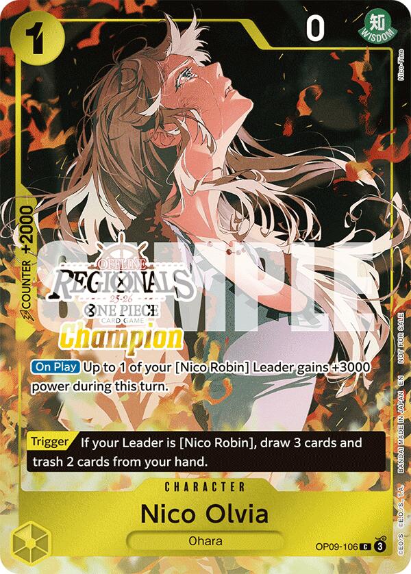 Nico Olvia (Offline Regional Champion Card Set 2025 Vol.1) [One Piece Promotion Cards]