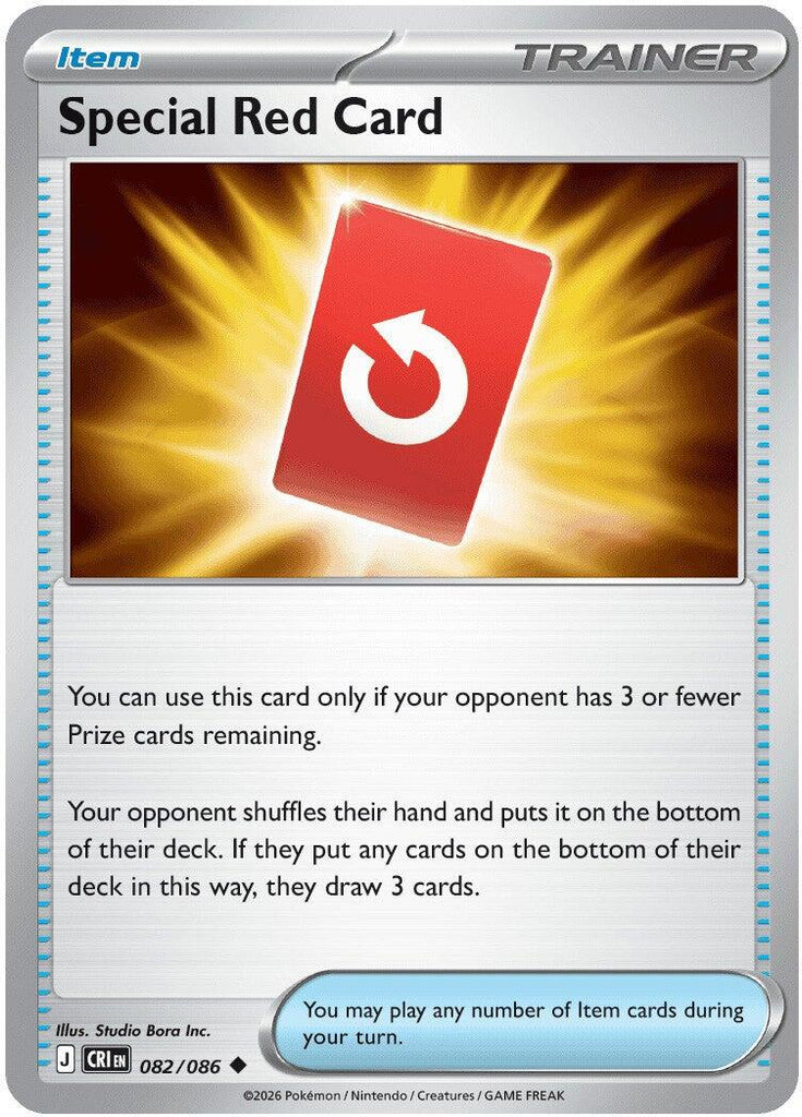 Special Red Card (082/086) [Mega Evolution: Chaos Rising]