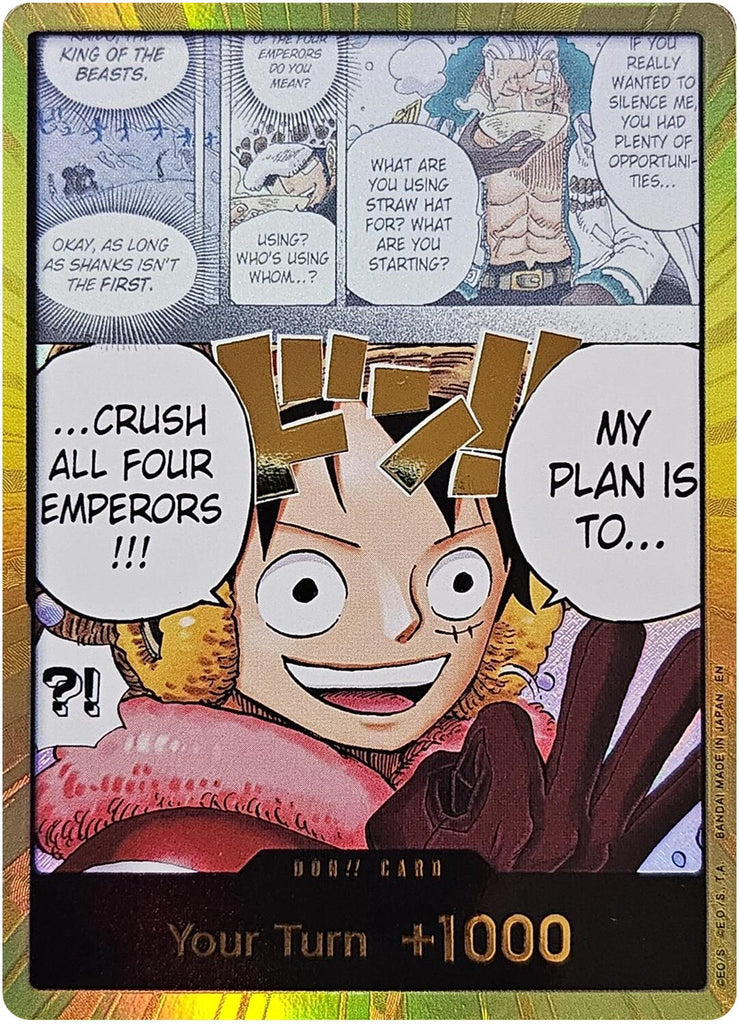 DON!! Card (Alternate Art) (Gold) [The World's Strongest Warriors]