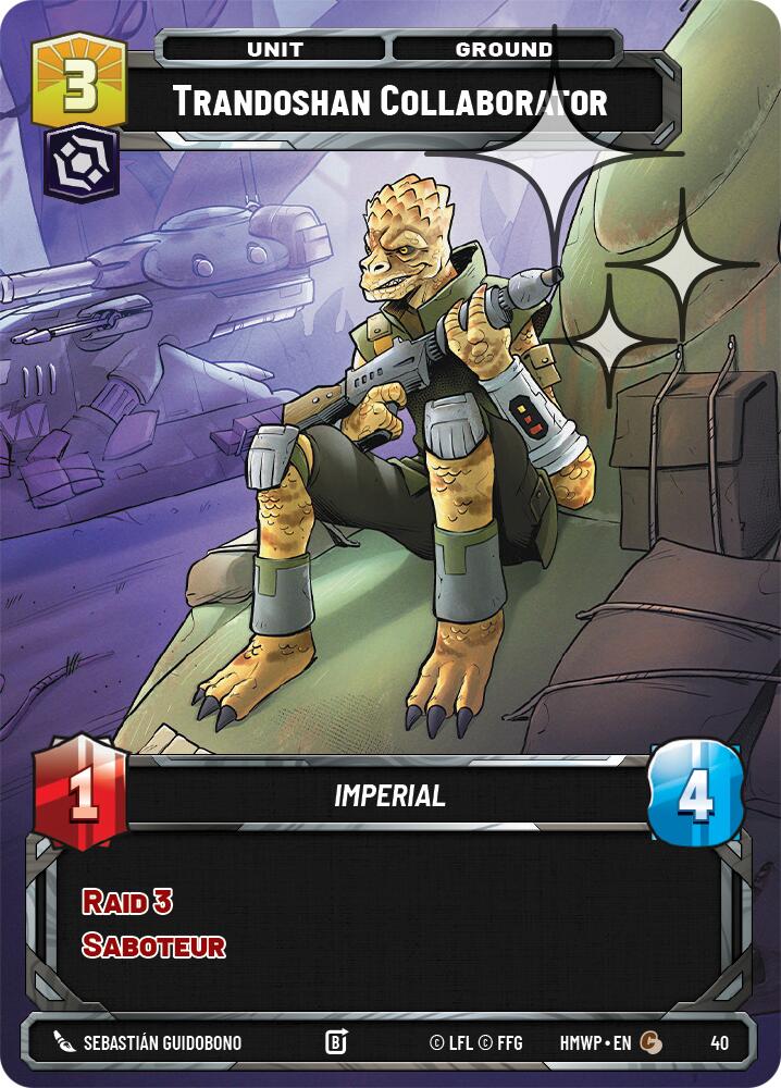 Trandoshan Collaborator (40) (Foil) (40) [Homeworlds: Weekly Play]