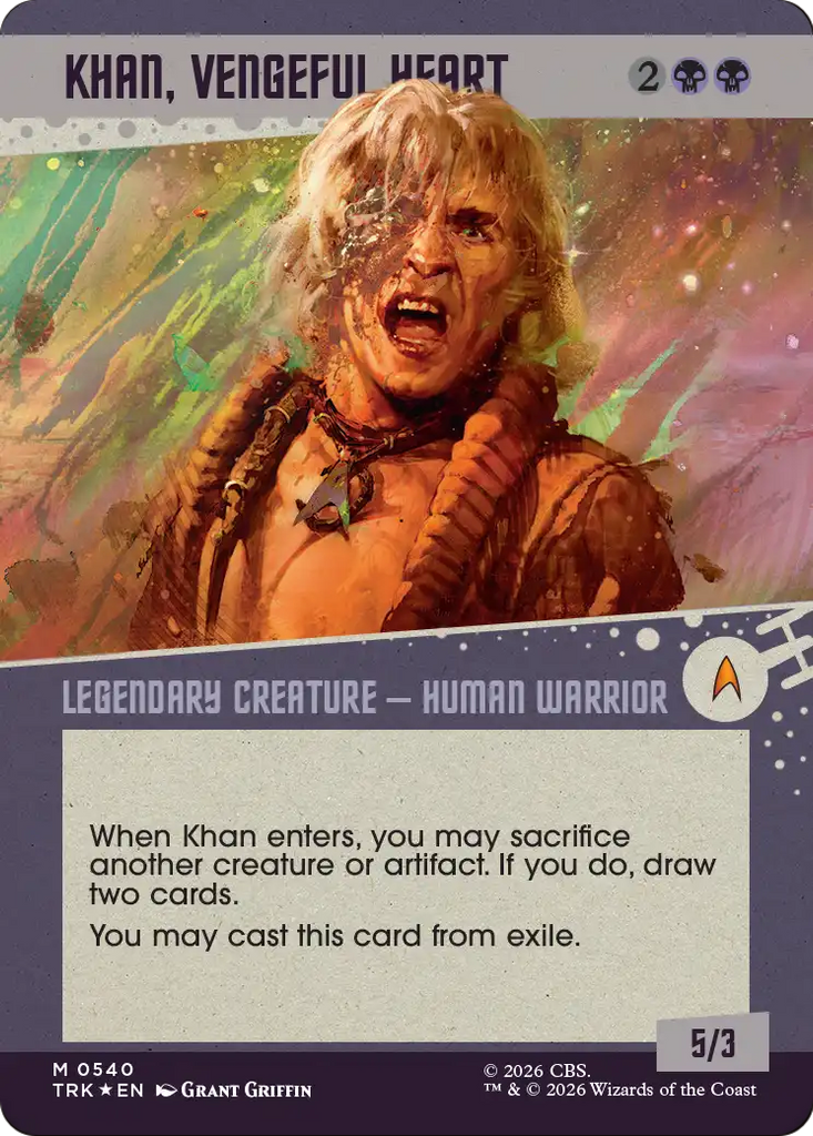 Khan, Vengeful Heart (Showcase) (Surge Foil) [Star Trek]