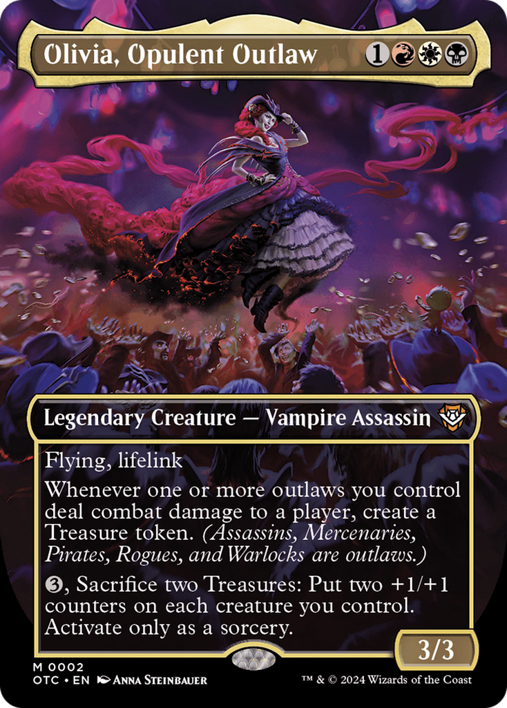 Olivia, Opulent Outlaw (Borderless) [Outlaws of Thunder Junction Commander]