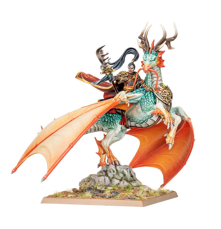 Warhammer The Old World: Grand Cathay - Shugengan Lord on Great Spirit Longma