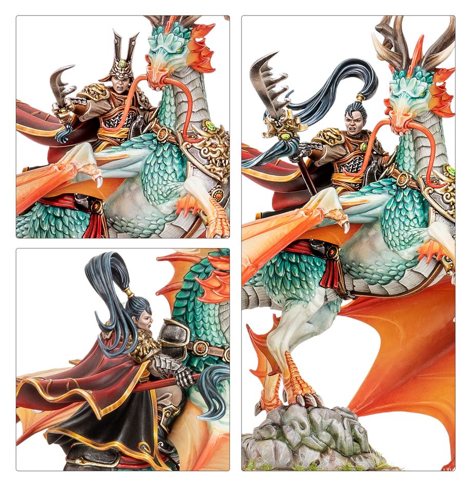 Warhammer The Old World: Grand Cathay - Shugengan Lord on Great Spirit Longma