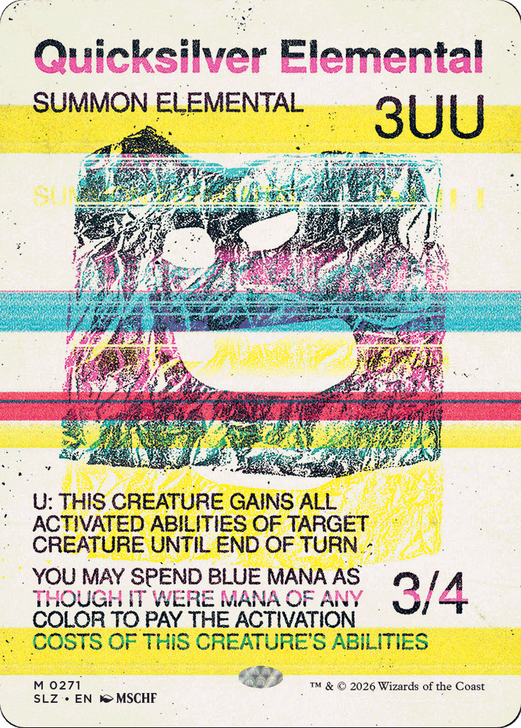 Quicksilver Elemental (0271) [Secret Lair x MSCHF: The Zeta Set]