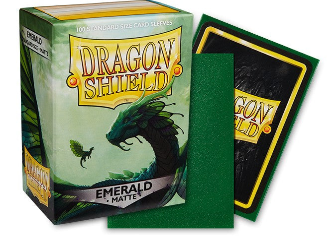 Dragon Shield Sleeves: Standard Matte - Emerald 100CT