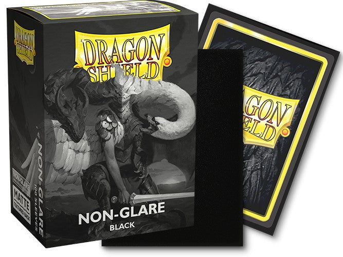 Dragon Shield Sleeves: Standard Non-Glare Matte - Black 100CT