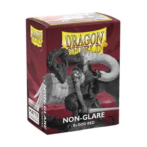 Dragon Shield Sleeves: Standard Matte Non-Glare - Blood Red 100CT