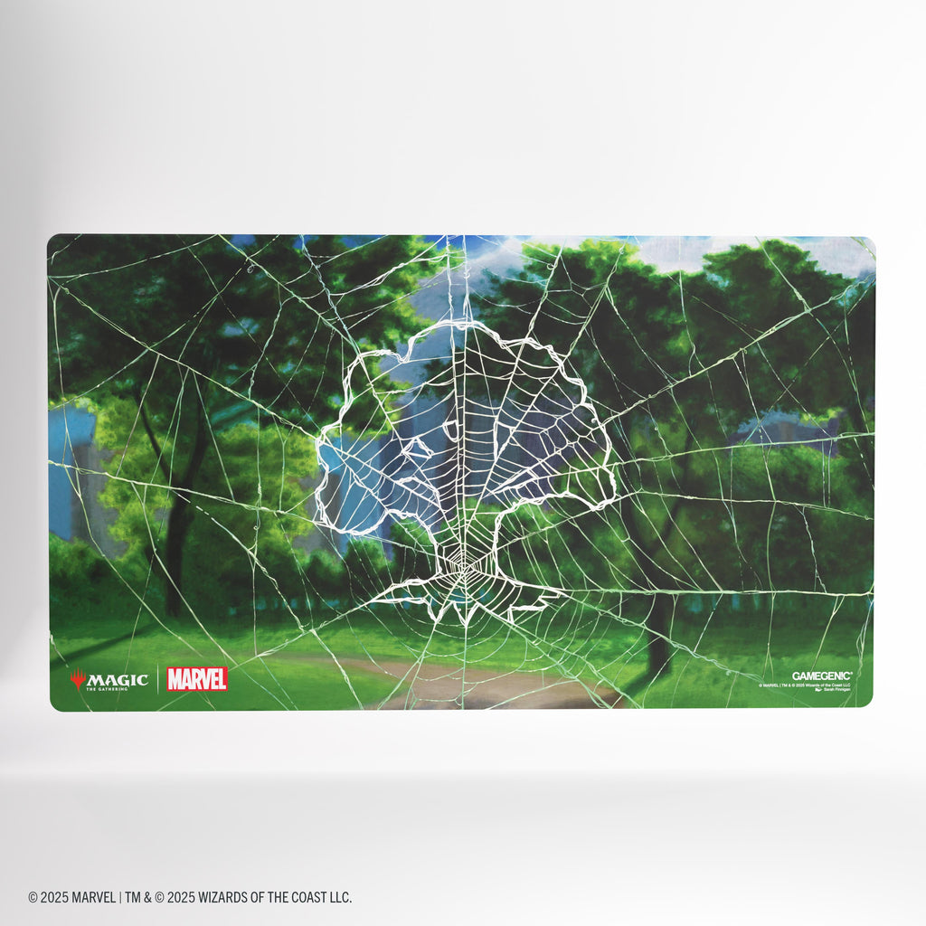 Gamegenic: Magic: The Gathering | Marvel's Spider-Man Shiny Playmat - Spider-Man Forest