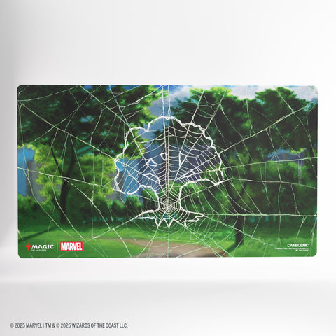 Gamegenic: Magic: The Gathering | Marvel's Spider-Man Shiny Playmat - Spider-Man Forest