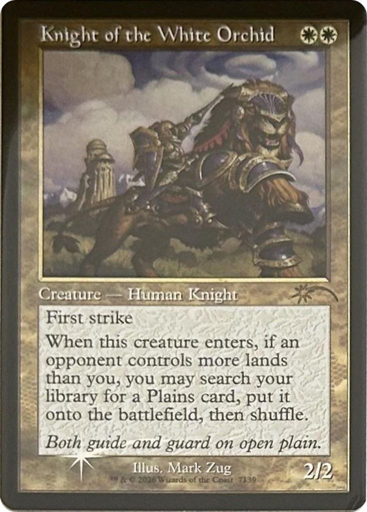 Knight of the White Orchid (7139) (Retro Frame) [Secret Lair Drop Series]