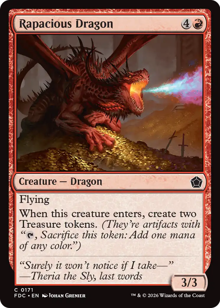 Rapacious Dragon [Foundations Commander]