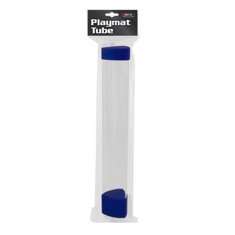 BCW SUPPLIES: CLEAR PLAYMAT TUBE WITH DICE CAP: BLUE