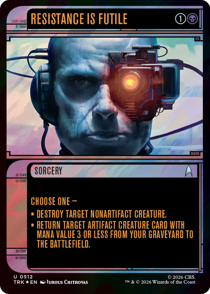 Resistance Is Futile (Showcase) (Surge Foil) [Star Trek]