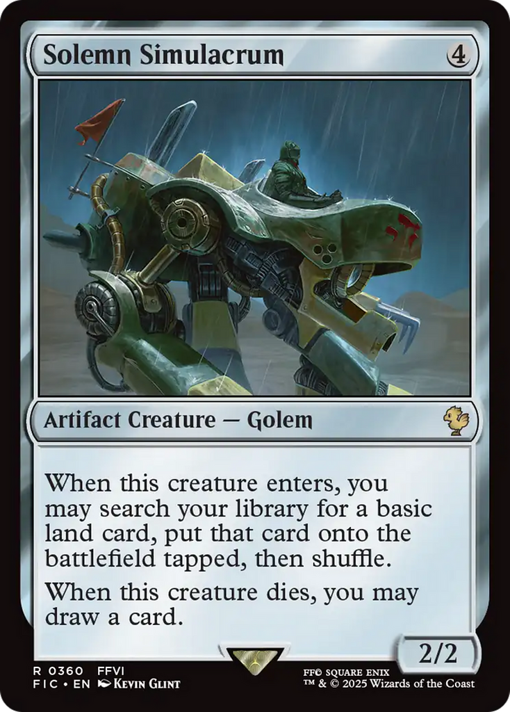 Solemn Simulacrum [FINAL FANTASY Commander]