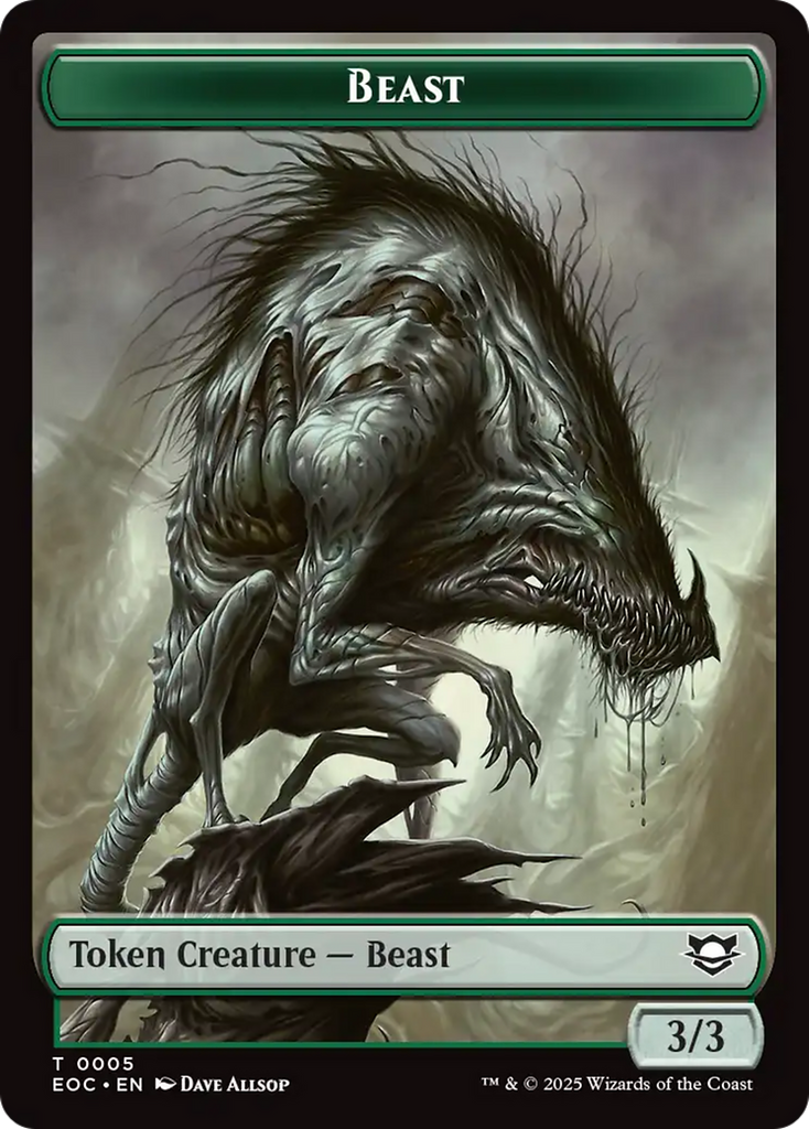 Insect // Beast (0005) Double-Sided Token [Edge of Eternities Commander Tokens]