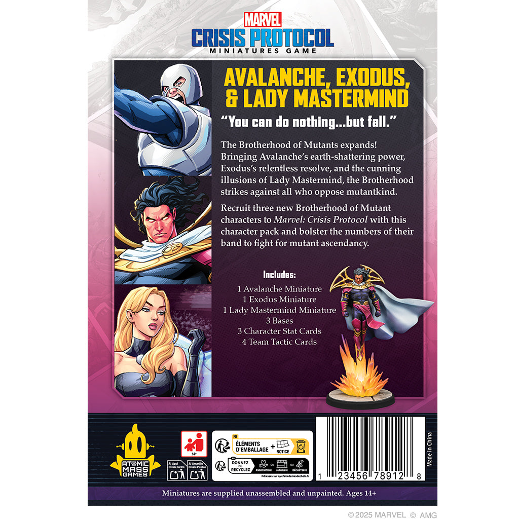 Marvel: Crisis Protocol - Avalanche, Exodus & Lady Mastermind