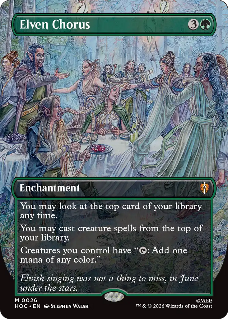 Elven Chorus (Borderless) [The Hobbit: Eternal-Legal]