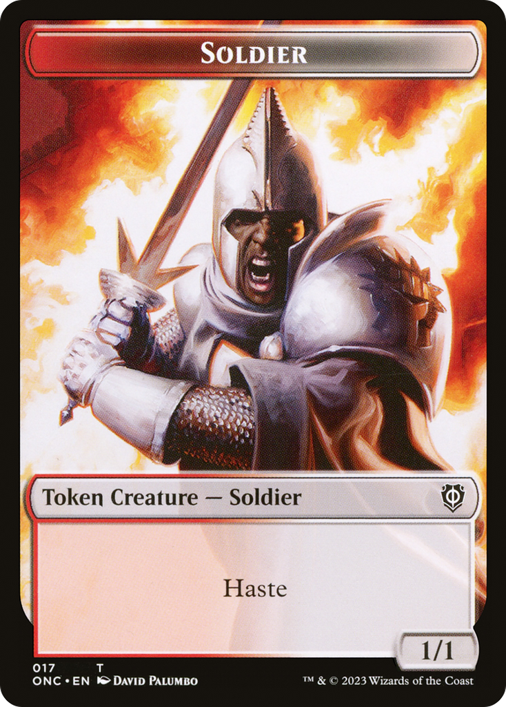 Copy // Soldier Double-Sided Token (Surge Foil) [Marvel Super Heroes Commander Tokens]
