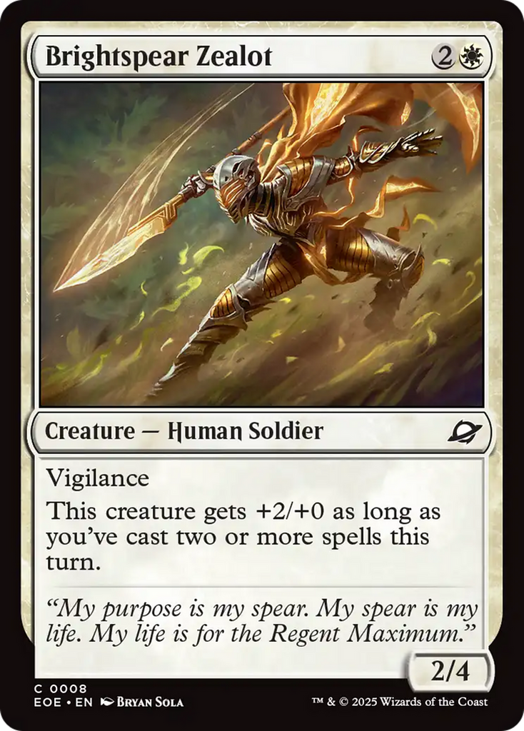 Brightspear Zealot [Edge of Eternities]