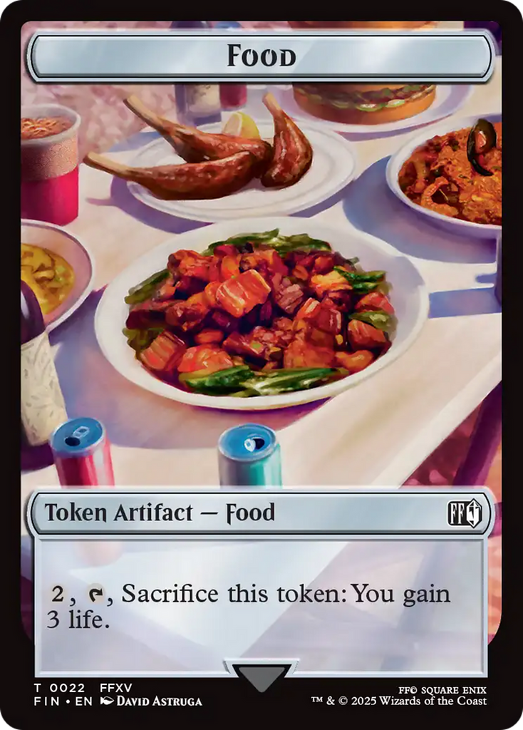 Hero (0005) // Food Double-Sided Token [FINAL FANTASY Tokens]