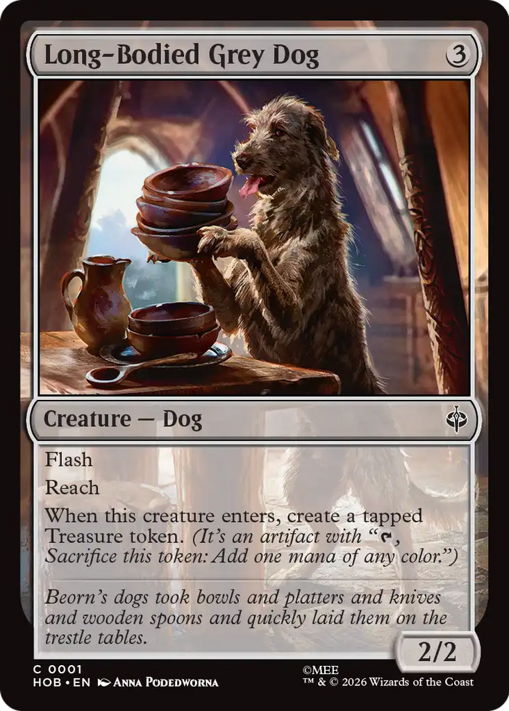 Long-Bodied Grey Dog [The Hobbit]