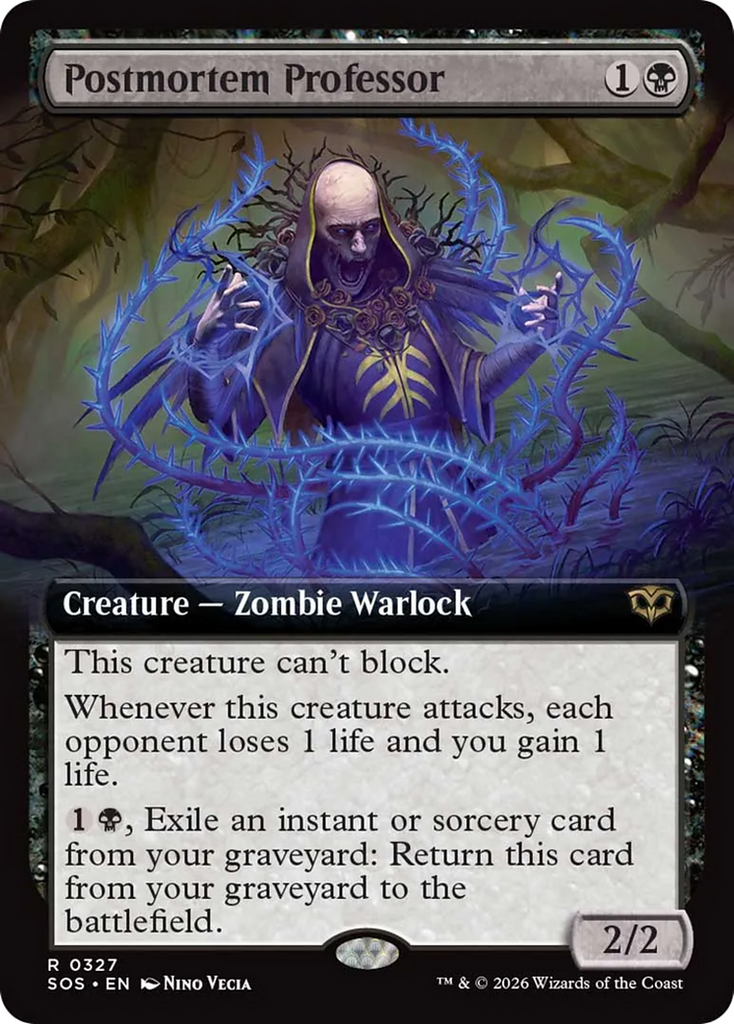 Postmortem Professor (Extended Art) [Secrets of Strixhaven]