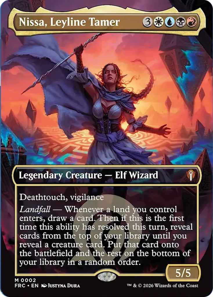 Nissa, Leyline Tamer (Borderless) [Reality Fracture Commander]