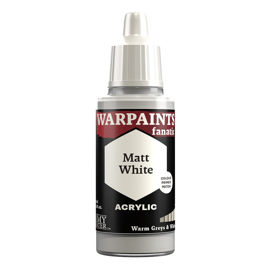 THE ARMY PAINTER: WARPAINTS FANATIC: ACRYLIC - MATT WHITE