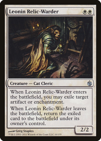 Leonin Relic-Warder [Mirrodin Besieged]